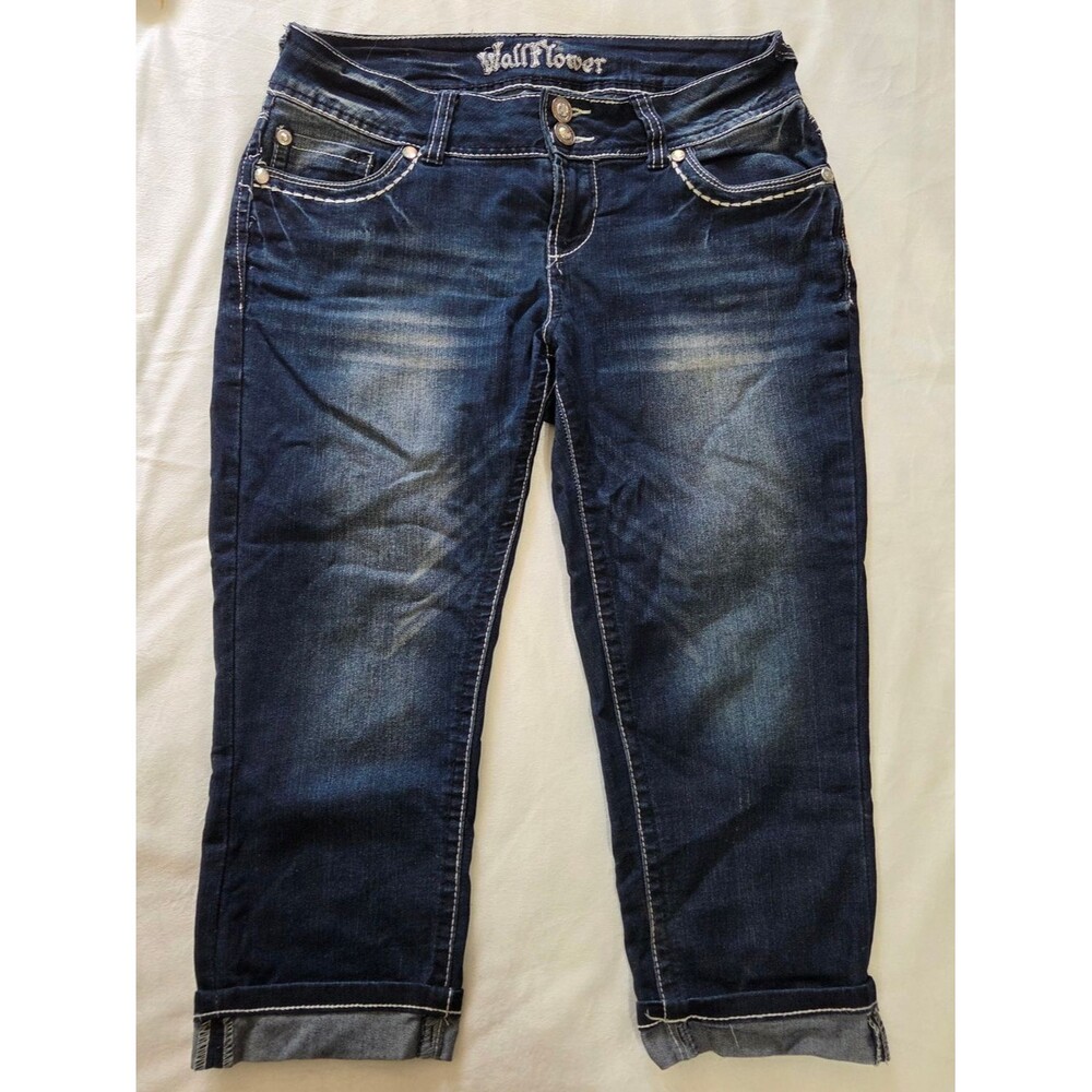Wallflower Women's Navy and Blue Jeans